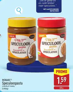 ALDI Monarc Speculoospasta aanbieding