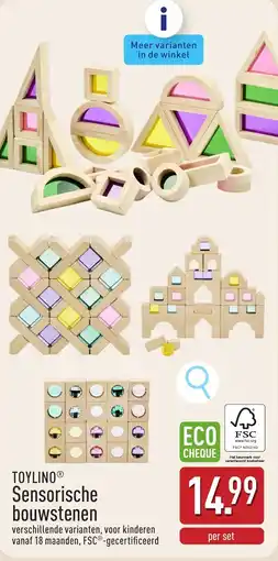 ALDI Toylino Sensorische Bouwstenen aanbieding