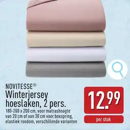 ALDI Novitesse Winterjersey hoeslaken, 2 pers. aanbieding