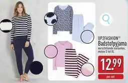 ALDI Up2fashion Badstofpyjama aanbieding