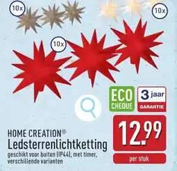 ALDI Home Creation Ledsterrenlichtketting aanbieding