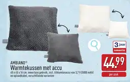 ALDI Ambiano Warmtekussen met Accu aanbieding