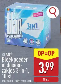 ALDI Blan Bleekpoeder in doseer zakjes 3-in-1 aanbieding
