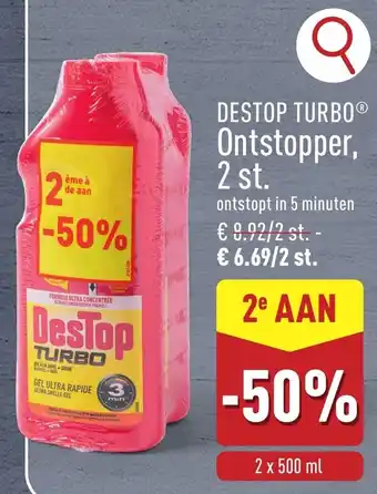 ALDI Destop Turbo Ontstopper aanbieding