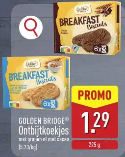 ALDI Golden Bridge Ontbijtkoekjes aanbieding
