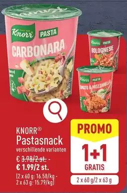 ALDI Knorr Pastasnack aanbieding