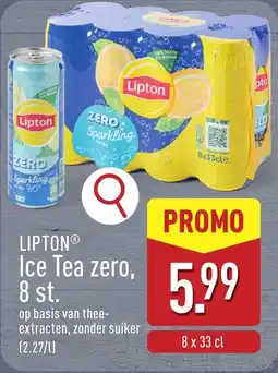 ALDI Lipton Ice Tea zero aanbieding