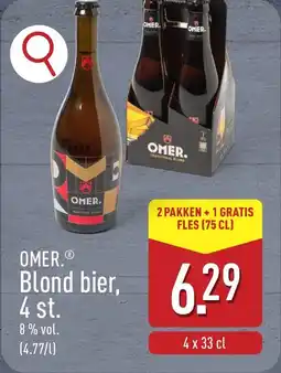 ALDI Omer Blond Bier 8% vol. aanbieding
