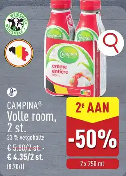 ALDI Campina Volle Room aanbieding