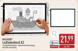 ALDI Maginon Ledtekenbord A3 aanbieding