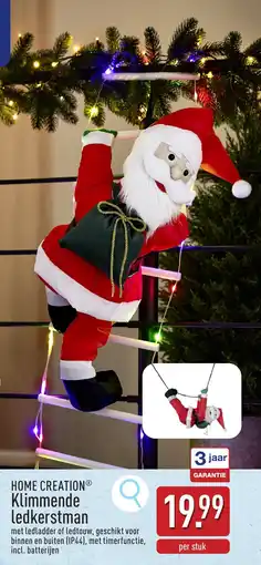 ALDI Home Creation Klimmende Ledkerstman aanbieding