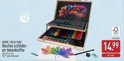 ALDI Home Creation Houten Schilder en Tekenkoffer aanbieding