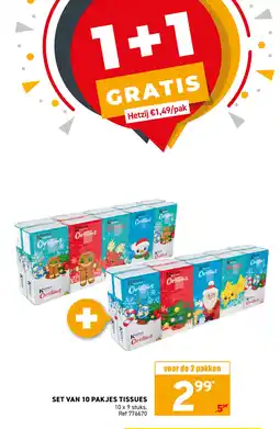 Trafic Set van 10 pakjes tissues aanbieding