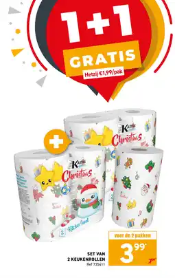 Trafic Set van 2 keukenrollen aanbieding