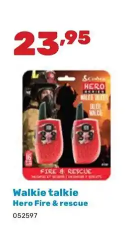 Happyland Walkie talkie hero fire & rescue aanbieding