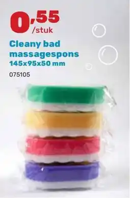 Happyland Cleany bad massagespons aanbieding
