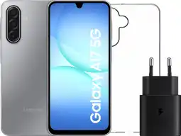 Coolblue Samsung Galaxy A17 128 Go Gris 5G + Pack d'Accessoires aanbieding