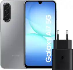 Coolblue Samsung Galaxy A17 128Go Gris 5G + Samsung Chargeur 25Watts Noir aanbieding