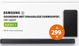 Expert Samsung soundbar met draadloze subwoofer | HW-Q600F aanbieding