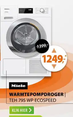 Expert Miele warmtepompdroger TEH 795 WP ecospeed aanbieding
