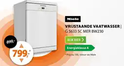 Expert Miele vrijstaande vaatwasser G 5633 SC MER BW230 aanbieding