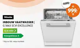 Expert Miele inbouw vaatwasser excellence G 5663 SCVI aanbieding