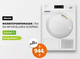 Expert Miele warmtepompdroger tea 535 WP excellence ecospeed aanbieding