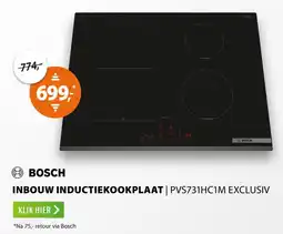 Expert Bosch inbouw inductiekookplaat exclusiv PVS731HC1M aanbieding