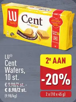 ALDI LU Cent Wafers aanbieding