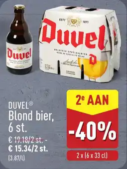 ALDI Duvel Blond Bier aanbieding