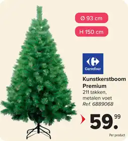 Carrefour Kunstkerstboom Premium aanbieding