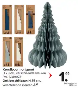 Carrefour Kerstboom Origami aanbieding