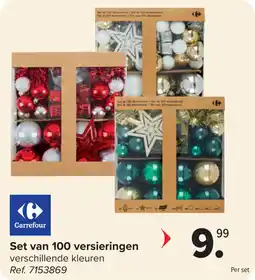 Carrefour Set van 100 versieringen aanbieding