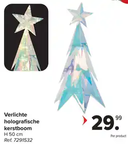 Carrefour Verlichte holografische kerstboom aanbieding
