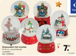 Carrefour Sneeuwbol met muziek aanbieding