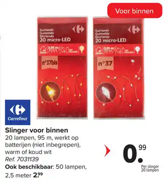 Carrefour Slinger voor Binnen aanbieding