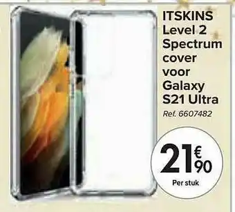 Carrefour Itskins Level 2 Spectrum Cover Voor Galaxy S21 Ultra aanbieding