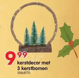 Yess kerstdecor met 3 kerstbomen aanbieding