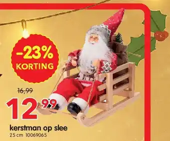 Yess kerstman op slee aanbieding