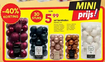 Set kerstballen