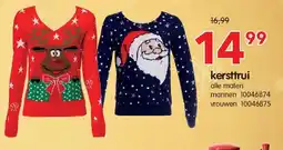 Yess kersttrui aanbieding