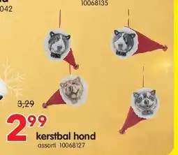 Yess kerstbal hond aanbieding