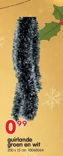 Yess guirlande groen en wit aanbieding