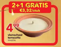 Yess vlamschaal terracotta aanbieding