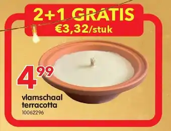 Yess vlamschaal terracotta aanbieding