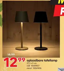 Yess oplaadbare tafellamp aanbieding