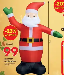 Yess kerstman opblaasbaar aanbieding