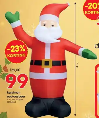 Yess kerstman opblaasbaar aanbieding