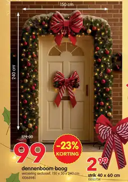 Yess dennenboom boog aanbieding