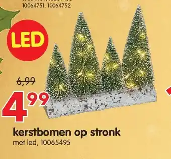 Yess kerstbomen op stronk aanbieding